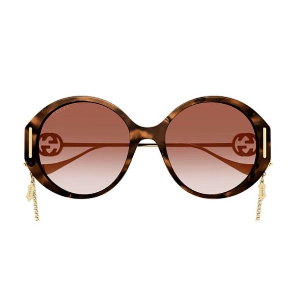 NEW GUCCI SUNGLASSES WITH GOLD CHAIN WOMEN GUCCI GG1202S 004